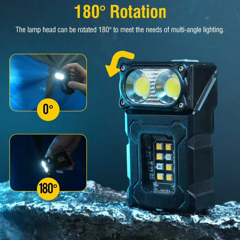 💡 كشاف صغير… لكن بإضاءة قوية!